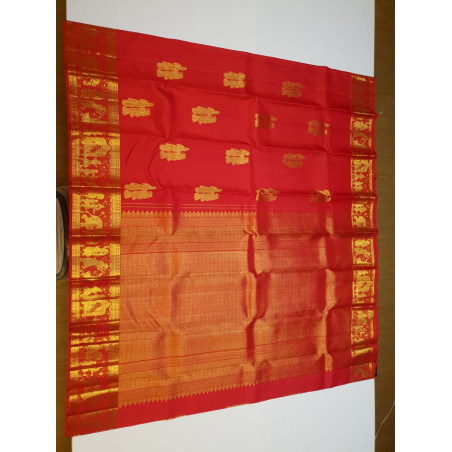 PS319 - PURE KANJIVARAM SILK SAREE - RED