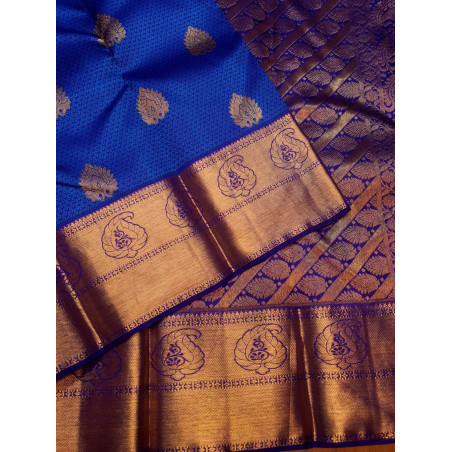 PS320 - PURE KANJIVARAM SILK SAREE - ROYAL BLUE