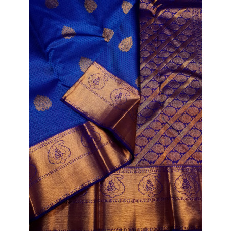 PS320 - PURE KANJIVARAM SILK SAREE - ROYAL BLUE