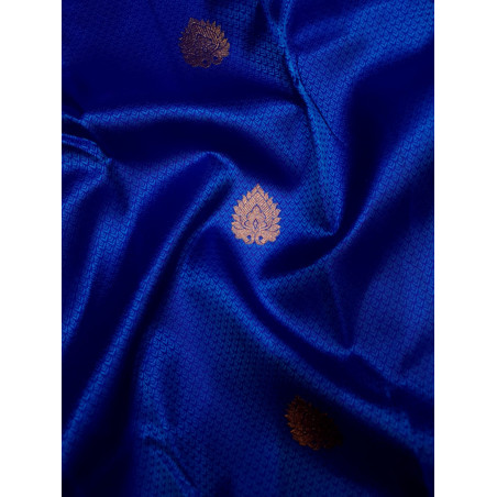 PS320 - PURE KANJIVARAM SILK SAREE - ROYAL BLUE