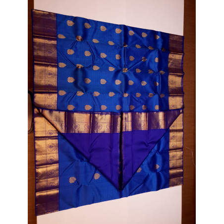 PS320 - PURE KANJIVARAM SILK SAREE - ROYAL BLUE