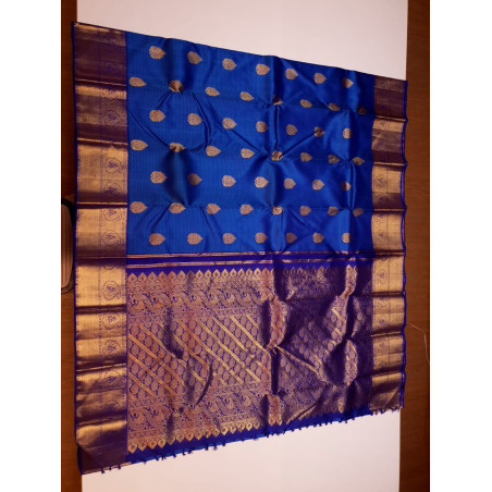 PS320 - PURE KANJIVARAM SILK SAREE - ROYAL BLUE