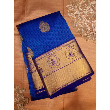 PS320 - PURE KANJIVARAM SILK SAREE - ROYAL BLUE
