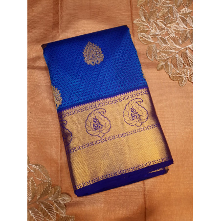 PS320 - PURE KANJIVARAM SILK SAREE - ROYAL BLUE