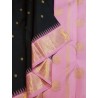 2G Pure Kanjivaram Silk Saree Dark Green with Pink Zari Border | Prahla Silks