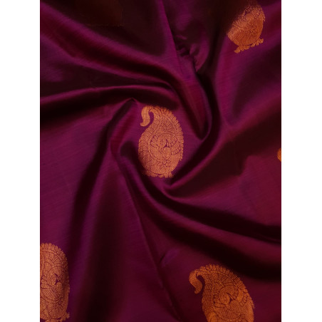 PS323 - PURE KANJIVARAM SILK SAREE - WINE
