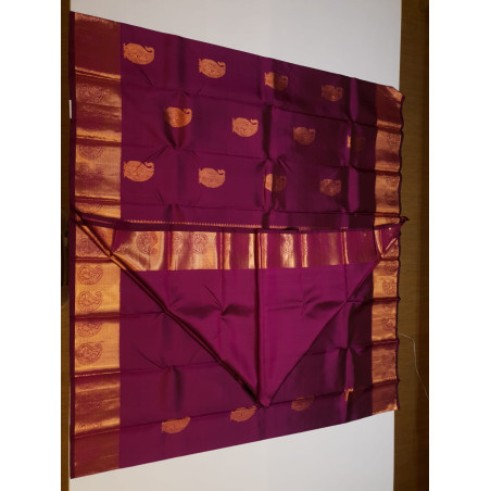 PS323 - PURE KANJIVARAM SILK SAREE - WINE