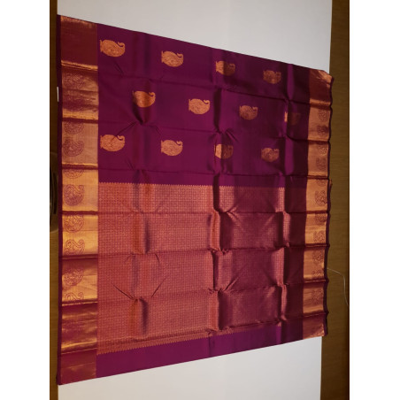 PS323 - PURE KANJIVARAM SILK SAREE - WINE