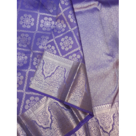 PS324 - PURE KANJIVARAM SILK SAREE - LILAC