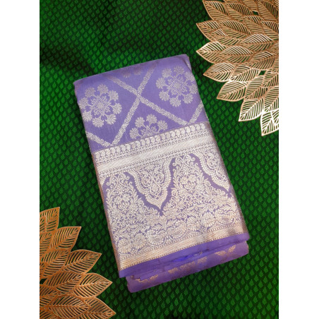 PS324 - PURE KANJIVARAM SILK SAREE - LILAC
