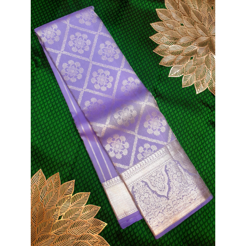 PS324 - PURE KANJIVARAM SILK SAREE - LILAC