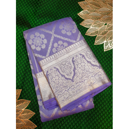 PS324 - PURE KANJIVARAM SILK SAREE - LILAC