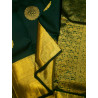 PS327 - PURE KANJIVARAM SILK SAREE - BOTTLE GREEN