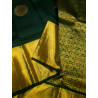 PS327 - PURE KANJIVARAM SILK SAREE - BOTTLE GREEN