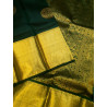 PS327 - PURE KANJIVARAM SILK SAREE - BOTTLE GREEN