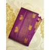 Premium Purple Kanjivaram Silk Saree with Gold Zari | Bridal Wedding Wear
