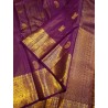 Premium Purple Kanjivaram Silk Saree with Gold Zari | Bridal Wedding Wear