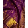 Premium Purple Kanjivaram Silk Saree with Gold Zari | Bridal Wedding Wear