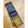 Royal Blue Gold Zari Woven Silk Saree | Premium Bridal & Festive Wear