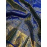 Royal Blue Gold Zari Woven Silk Saree | Premium Bridal & Festive Wear