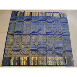 Royal Blue Gold Zari Woven Silk Saree | Premium Bridal & Festive Wear