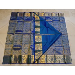 Royal Blue Gold Zari Woven Silk Saree | Premium Bridal & Festive Wear