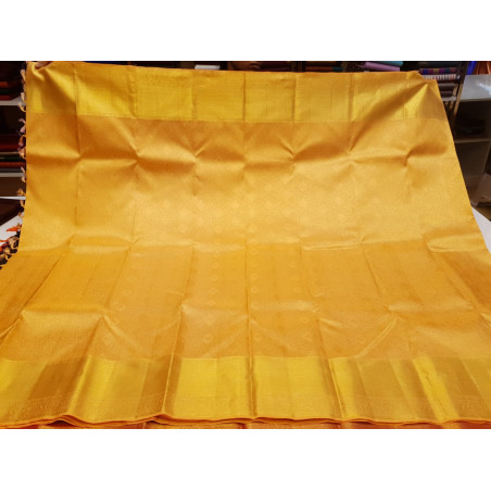 PS333 - PURE KANJIVARAM SILK SAREE - ORANGE
