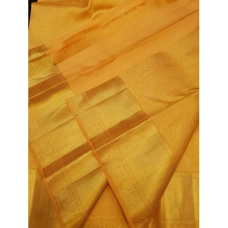 PS333 - PURE KANJIVARAM SILK SAREE - ORANGE