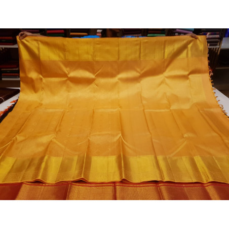 PS333 - PURE KANJIVARAM SILK SAREE - ORANGE
