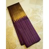 2G Pure Kanjivaram Silk Saree – Elegant Purple with Gold Zari Border