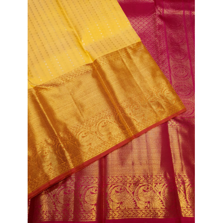 PS334 - PURE KANJIVARAM SILK SAREE - MUSTARD