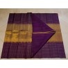 2G Pure Kanjivaram Silk Saree – Elegant Purple with Gold Zari Border