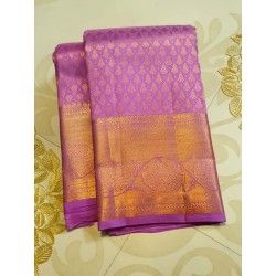 2G Pure Kanjivaram Silk Saree Pink with Gold Zari | Traditional Bridal Wear | Prahla Silks