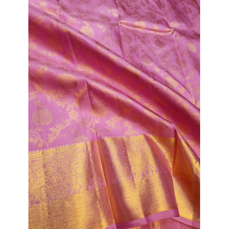 PS336 - PURE KANJIVARAM SILK SAREE - PINK