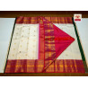 PS337 - 2G PURE KANJIVARAM SILK SAREE - WHITE