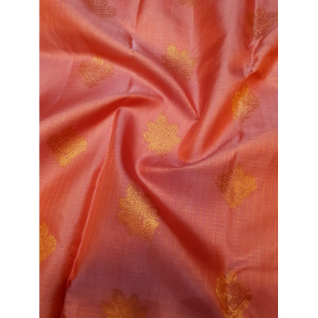 PS338 - PURE KANJIVARAM SILK SAREE - PEACH