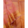PS338 - PURE KANJIVARAM SILK SAREE - PEACH