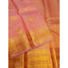 PS338 - PURE KANJIVARAM SILK SAREE - PEACH