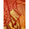 PS339 - PURE KANJIVARAM SILK SAREE - RED