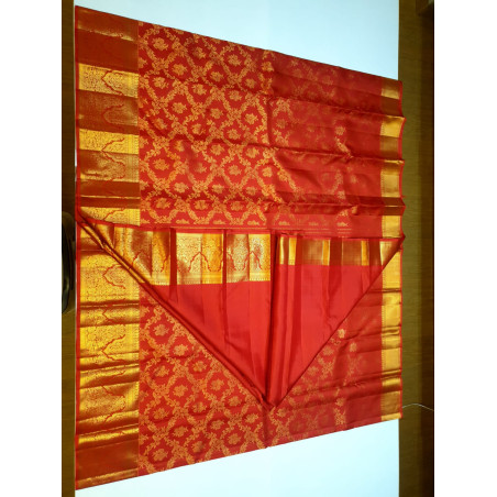 PS339 - PURE KANJIVARAM SILK SAREE - RED
