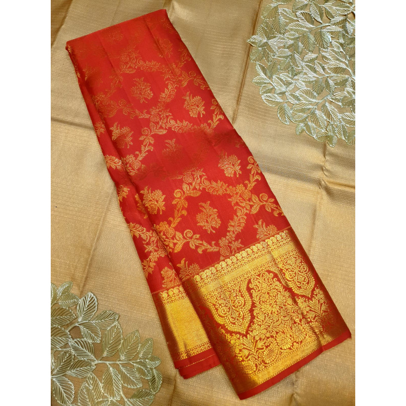 PS339 - PURE KANJIVARAM SILK SAREE - RED