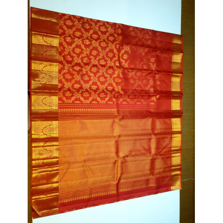 PS339 - PURE KANJIVARAM SILK SAREE - RED