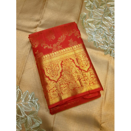 PS339 - PURE KANJIVARAM SILK SAREE - RED