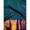 PS340 - PURE KANJIVARAM SILK SAREE - PEACOCK GREEN