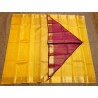2G Pure Kanjivaram Silk Saree Mustard Yellow with Maroon Zari Border | Prahla Silks
