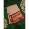 PS341 - 2G KORVAI KANJIVARAM SILKS SAREE - BEIGE