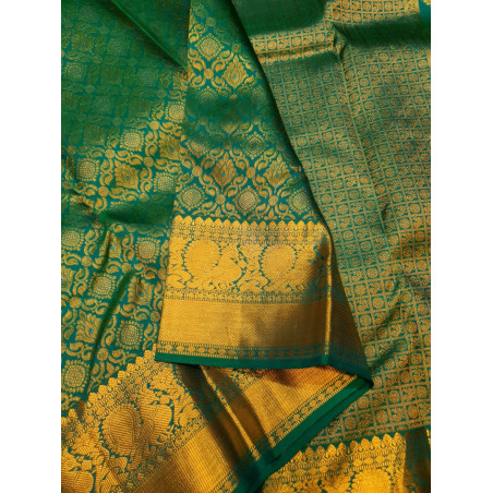 PS342 - PURE KANJIVARAM SILKS SAREE - GREEN