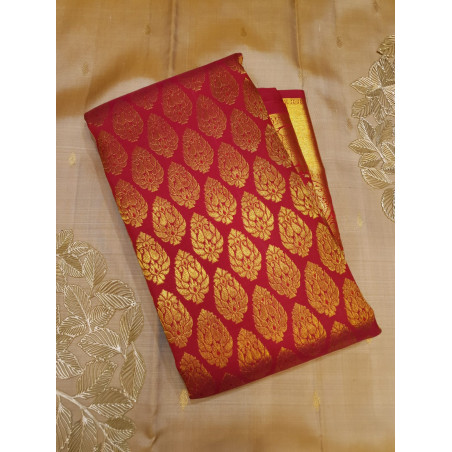 PS343 - PURE KANJIVARAM SILKS SAREE - CORAL PINK