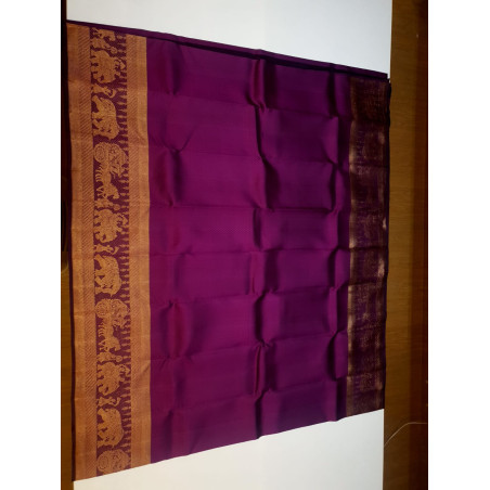 PS345 - PURE KANJIVARAM SILK SAREE -MAGENTA
