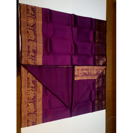 PS345 - PURE KANJIVARAM SILK SAREE -MAGENTA